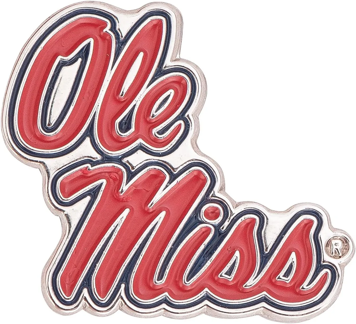 Desert Cactus University of Mississippi Lapel Pins Rebels Ole Miss U of M Logo Enamel Made of Metal (Pin A)