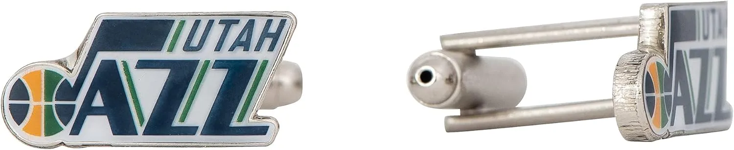 Desert Cactus Utah Jazz Cufflinks NBA Team Logo National Basketball Association Formal Wear (Cufflinks)