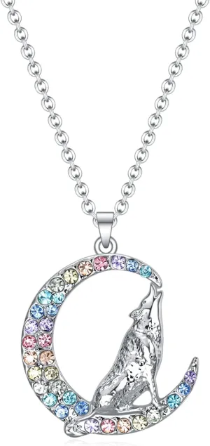 Dinosaur/Horse/Unicorn/Llama/Fox/Hummingbird/Mermaid/Flamingo/Wolf Necklace Gifts for Girls Women,Girls Animal Necklace Jewelry Birthday Valentine's Day Christmas Back to School Gifts for Daughter