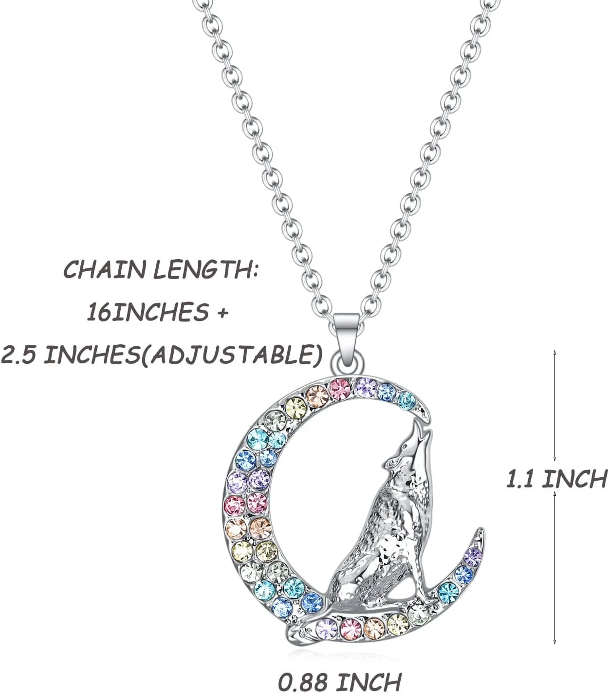 Dinosaur/Horse/Unicorn/Llama/Fox/Hummingbird/Mermaid/Flamingo/Wolf Necklace Gifts for Girls Women,Girls Animal Necklace Jewelry Birthday Valentine's Day Christmas Back to School Gifts for Daughter
