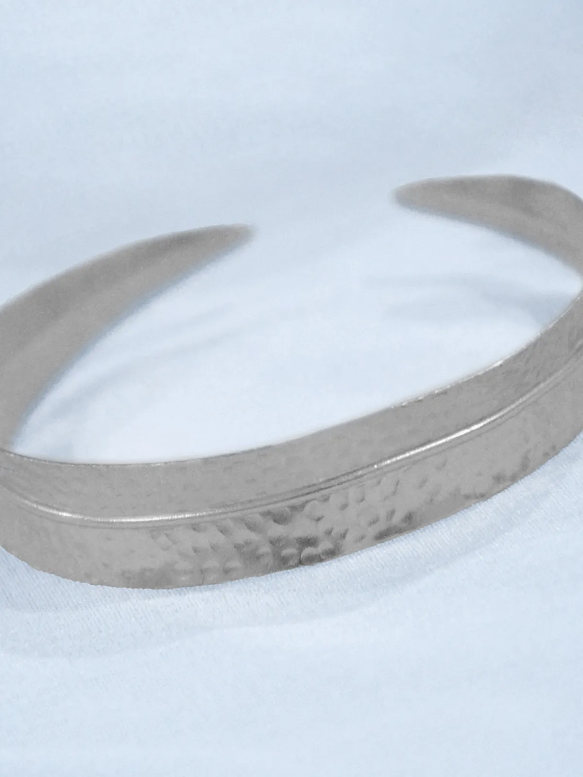 Dira Bangle Plain Silver Set of 2