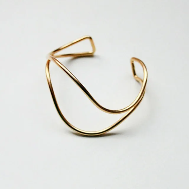 Double Warped Simple Bangle