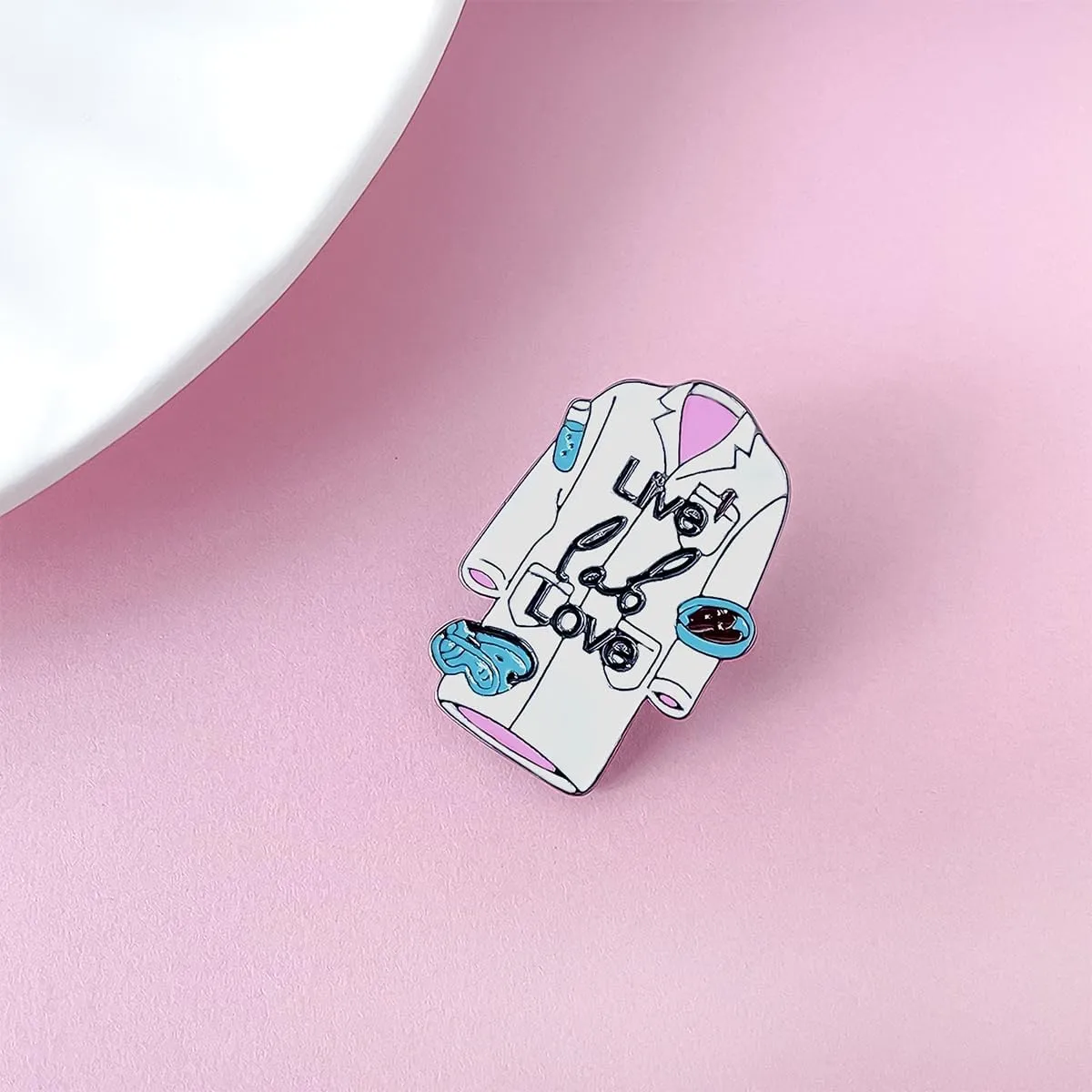 Dr's gift Lab Enamel Pins Brooch Science Laboratory Themed Pins Lapel Hat Backpack Badge Medical Jewelry Gifts for Chemists Medical Professionals