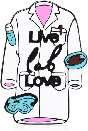 Dr's gift Lab Enamel Pins Brooch Science Laboratory Themed Pins Lapel Hat Backpack Badge Medical Jewelry Gifts for Chemists Medical Professionals