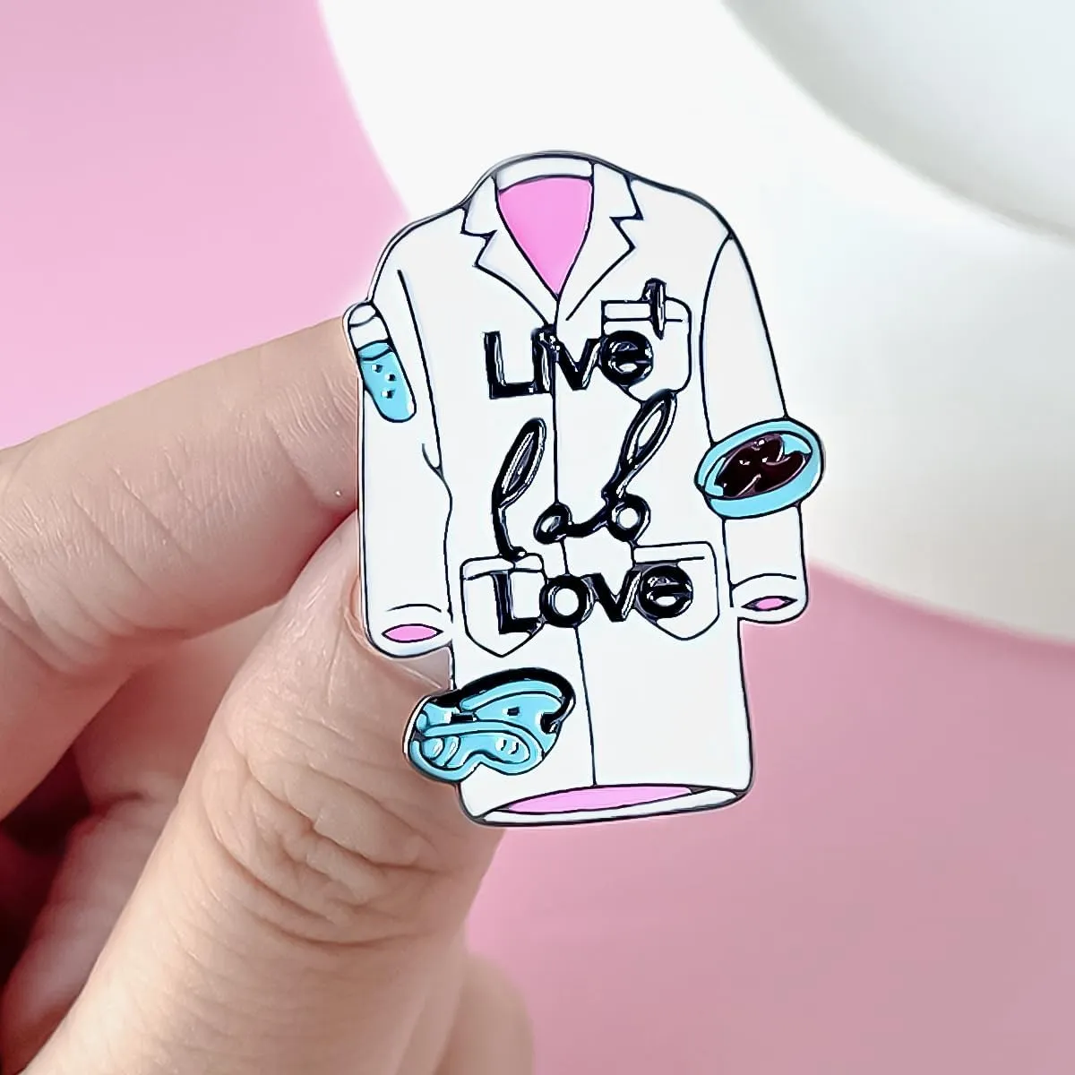 Dr's gift Lab Enamel Pins Brooch Science Laboratory Themed Pins Lapel Hat Backpack Badge Medical Jewelry Gifts for Chemists Medical Professionals