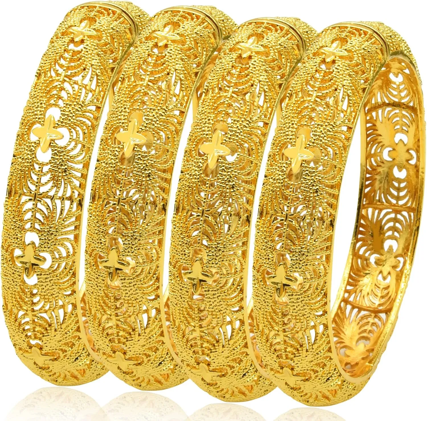 Dubai Gold Bangles for Women Indian African Wedding Bracelets 18K Gold Plated Ethiopian Bridal Jewelry