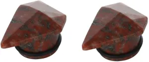 Ear Gauge Earrings, Acrylic Stone Shape Ear Stretching Kit Tunnels Ear Expander Gauges Stretcher Body Piercing Jewelry