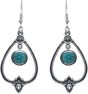Earrings for Women, Ear Ornament Waterfall Shape Bohemia Style Ultra-Light Long Hanging Vintage Drop Earrings for Women