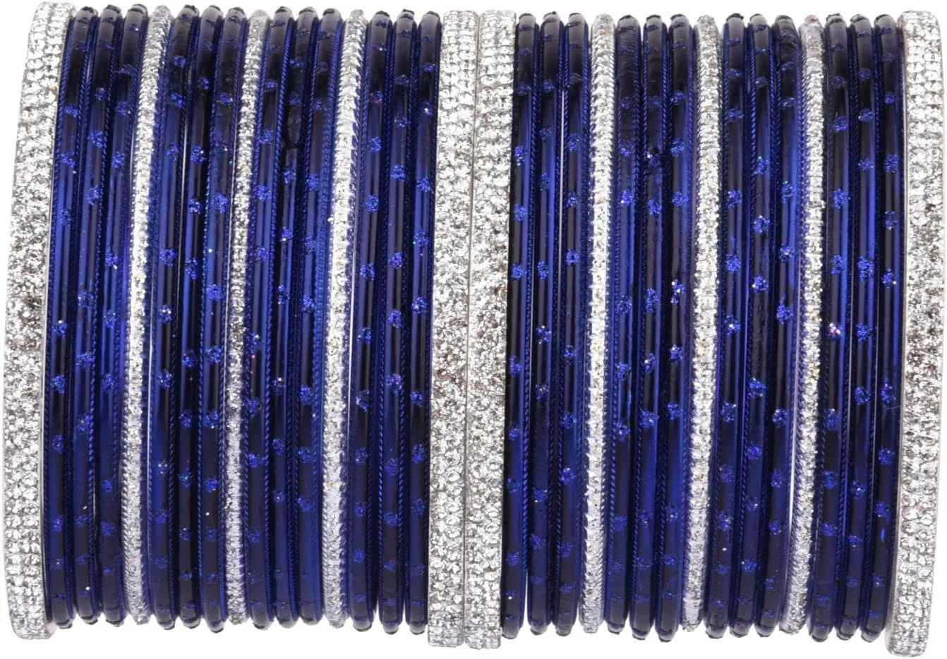 Efulgenz Indian Wedding Bridal Bangles for Women Metal Bangle Set Rhinestone CZ Crystal Bracelet Bangle Jewelry for Women