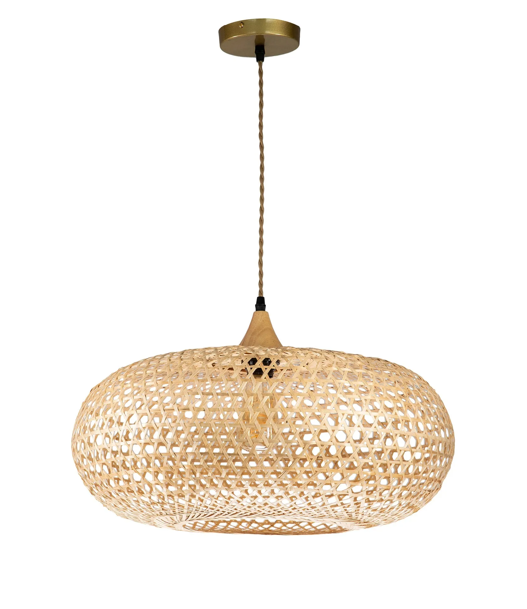 Ele Rattan Pendant Light D20 By Ele Light & Decor