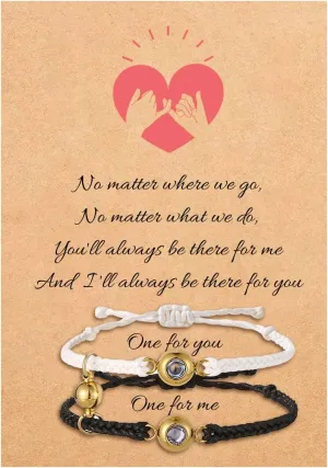 EMIRISTIC Personalized Photo Bracelet - Handmade Free Size Bracelet with Picture Inside - Ideal Gift for Any Occasion