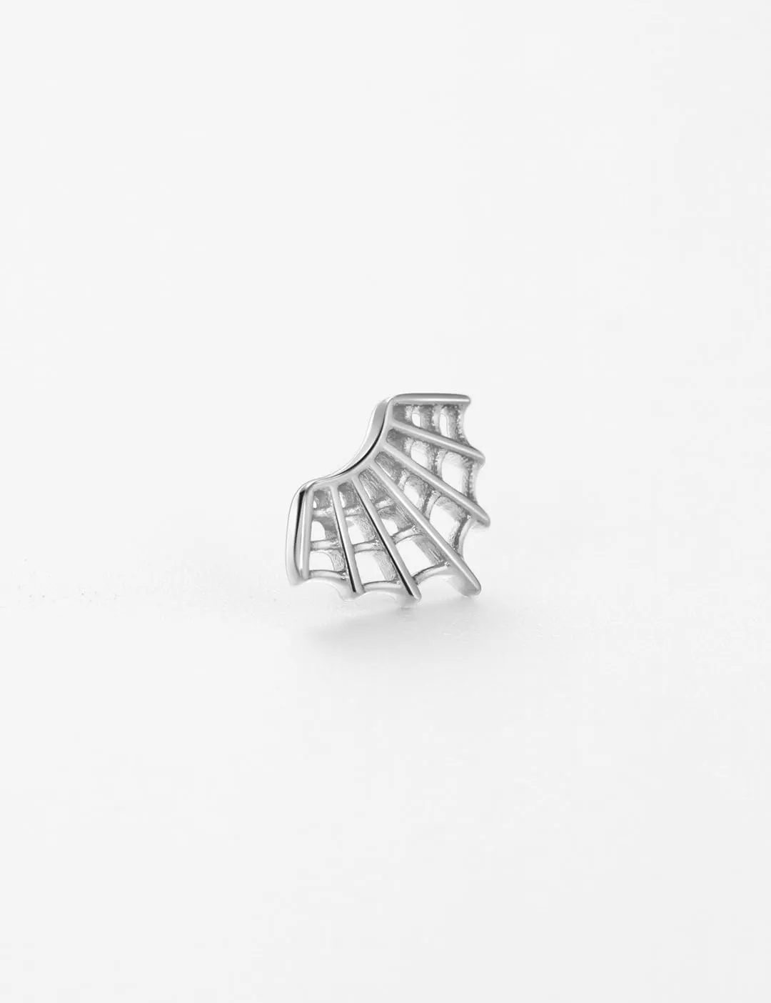 FANSING Spider Web Threadless Push Pin Labret Studs Surgical Steel Halloween Piercing Jewelry