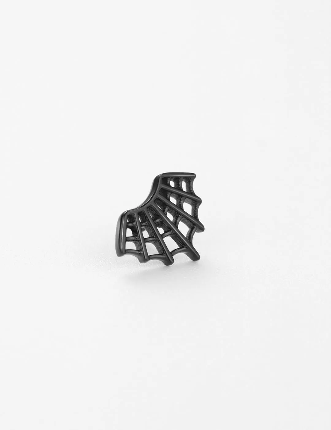 FANSING Spider Web Threadless Push Pin Labret Studs Surgical Steel Halloween Piercing Jewelry