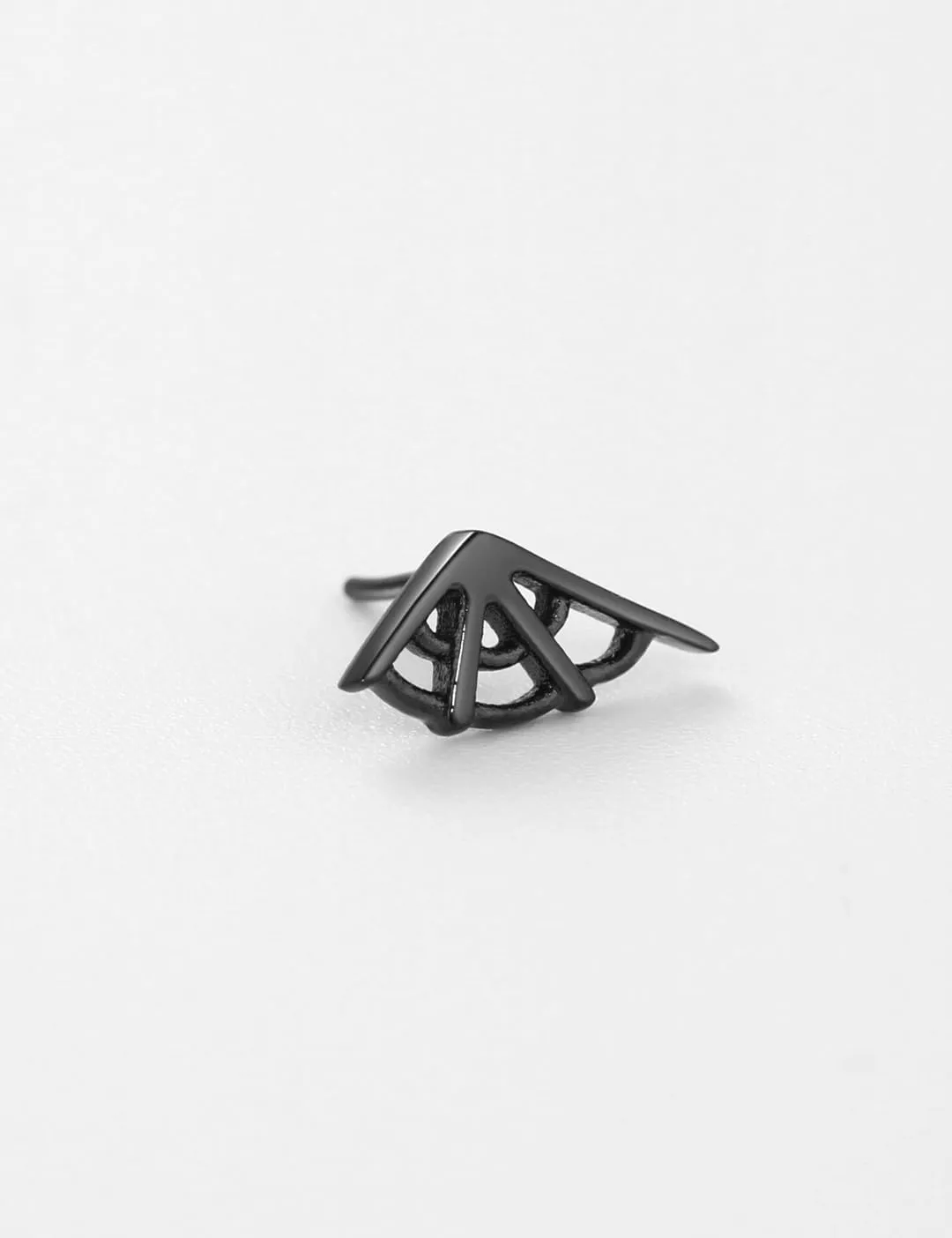 FANSING Spiderweb Nose Rings for Women Men Surgical Steel Cartilage Earring Stud Threadless Labret Studs for Helix Rook Conch Tragus Earlobe for Right Ear Piercings