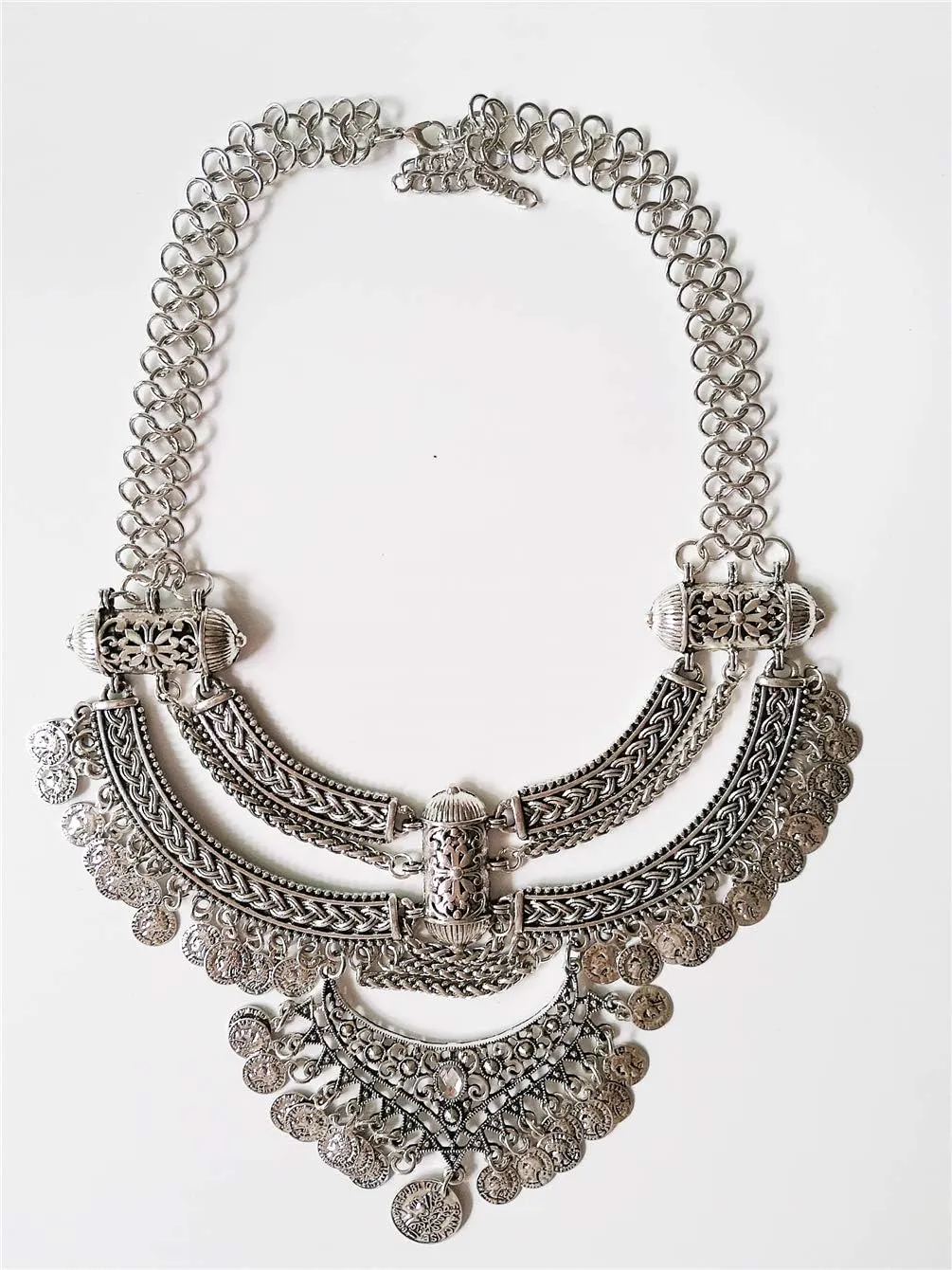 Fashion Bib Bohemian Statement Necklace Punk Ethnic Jewelry for Women