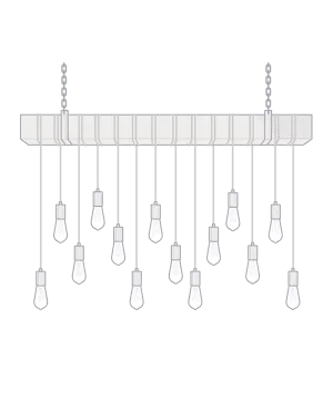 Faux Beam Wrap - 14 Pendants: Design Your Own