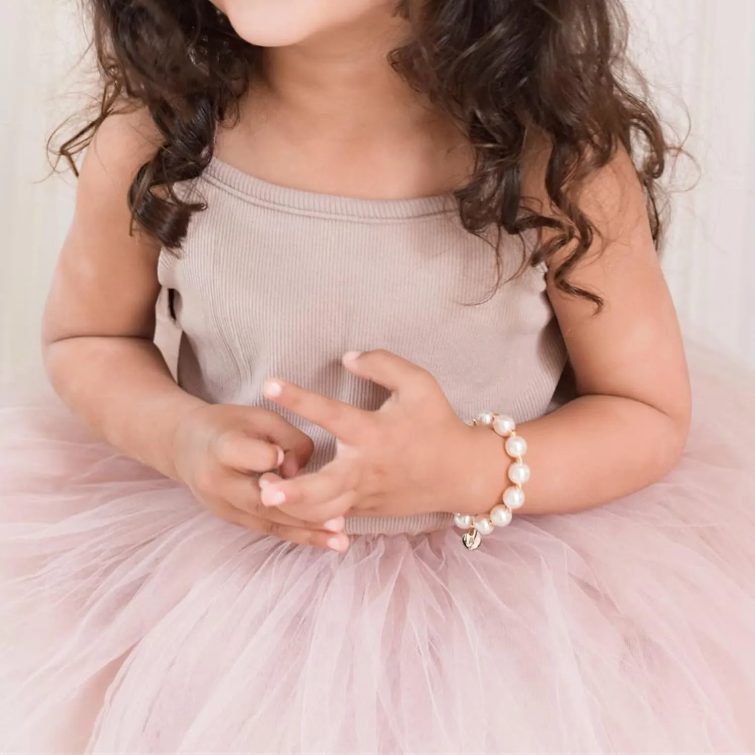 Flower Girl Proposal Gifts, Initial A-Z Bracelet Initial Pearl Bracelets Will You Be My Flower Girl Gift.