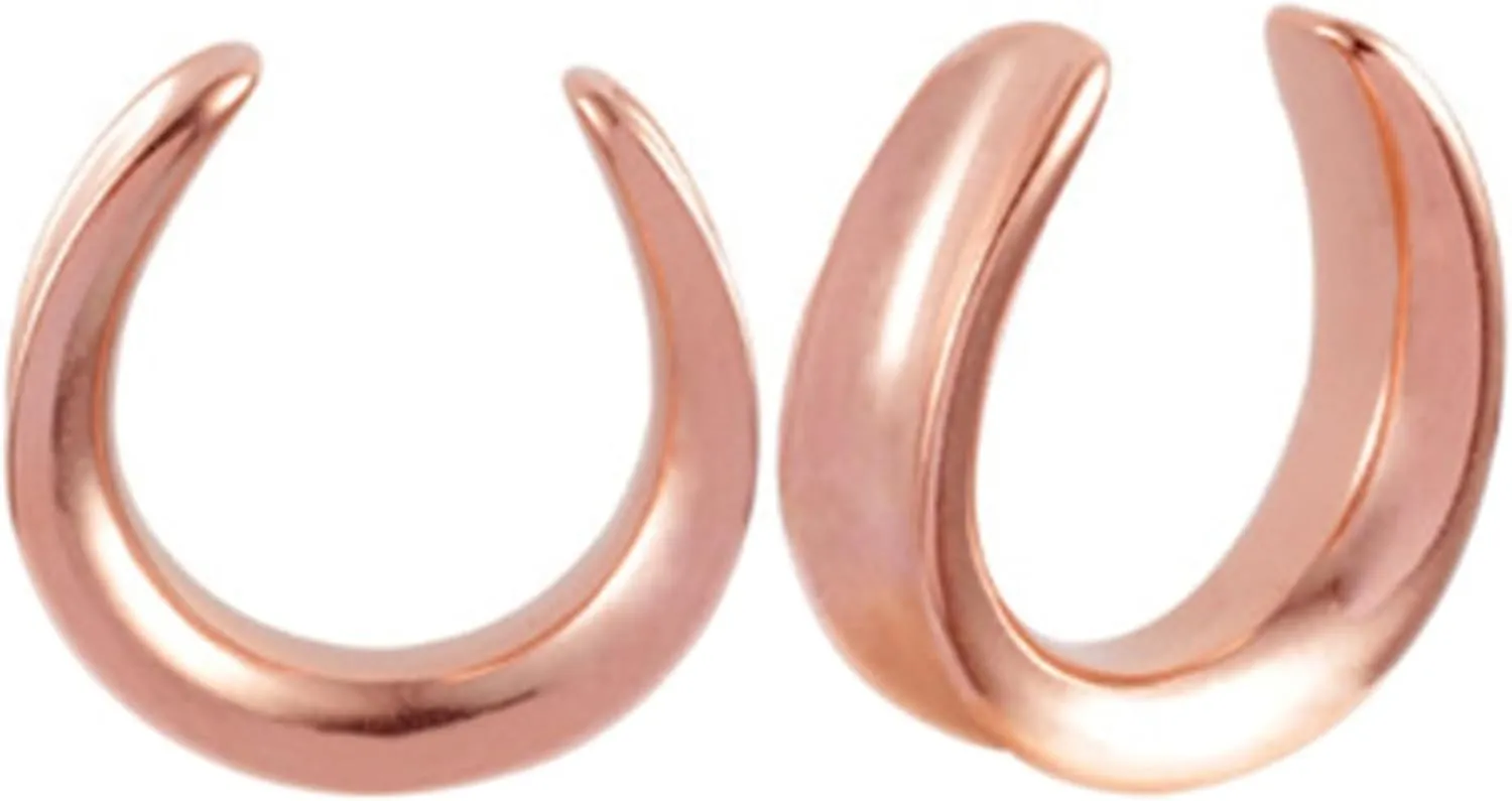 Gauges for Ears Tunnels, Saddle U Shape Stainless Steel Gauges Stretching Kit Plugs Earrings Body Piercing Jewelry