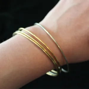 Gold Bangles (Set of 4)