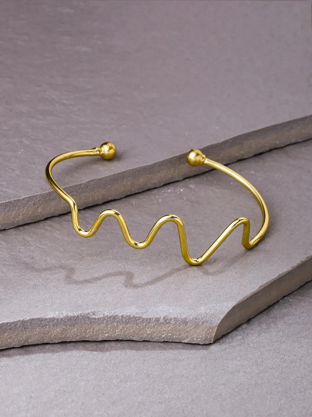 gold plated adjusted kada bracelet
