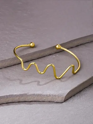 gold plated adjusted kada bracelet