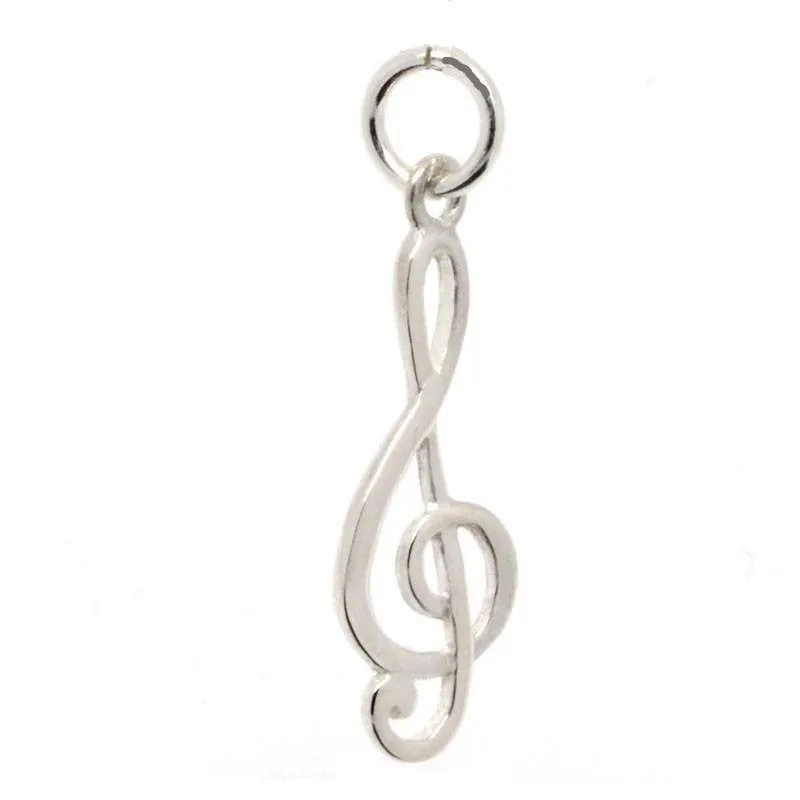 Gold Treble Clef Charm