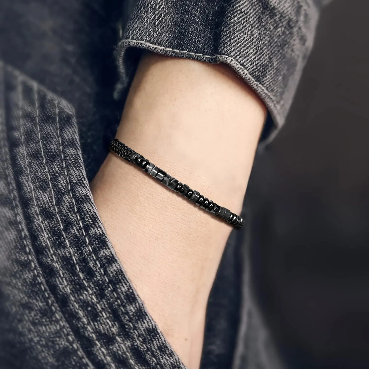 Graduation Gifts for Him To My Son I Love You Morse Code Bracelet, Adjustable Personalized Inspirational Magnetic Bracelets, Birthday, Graduation, Thanksgiving, Christmas Gift