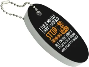 GRAPHICS & MORE I Told Myself I Should Stop Drinking Funny Floating Keychain Oval Foam Fishing Boat Buoy Key Float