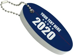 GRAPHICS & MORE Personalized Custom 1 Line 2020 Candidate Floating Keychain Oval Foam Fishing Boat Buoy Key Float