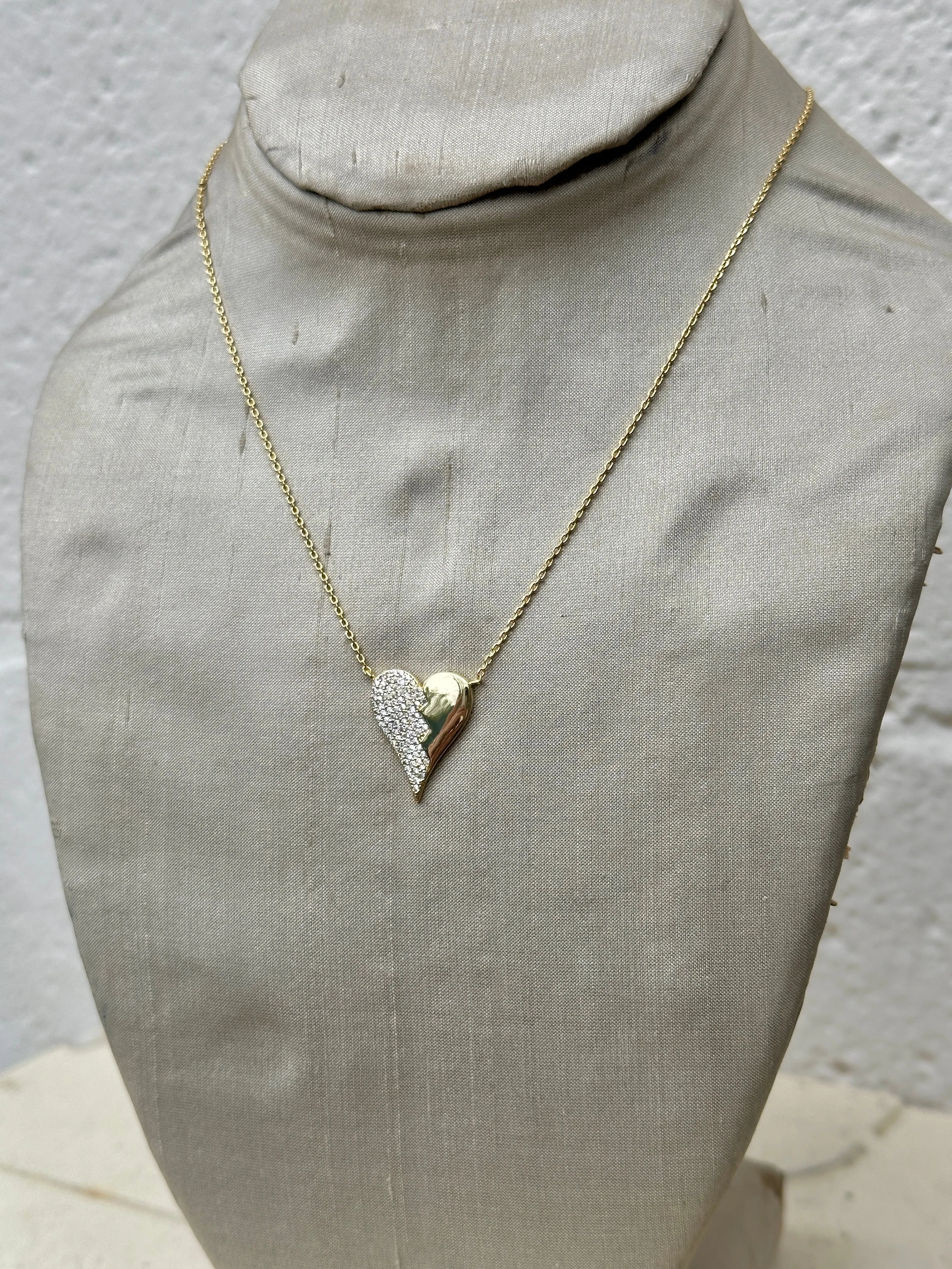 Half & Half Stolen Heart Pendant