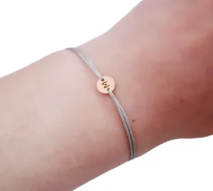 Hand Made 14K GOLD FILLED Custom Initial Bracelet Letter Name Bracelet Red String Bracelet Amulet Kabbalah Red String Of Fate Friendship Couple Personalized Make A Wish Women Men Teenagers Kids Baby