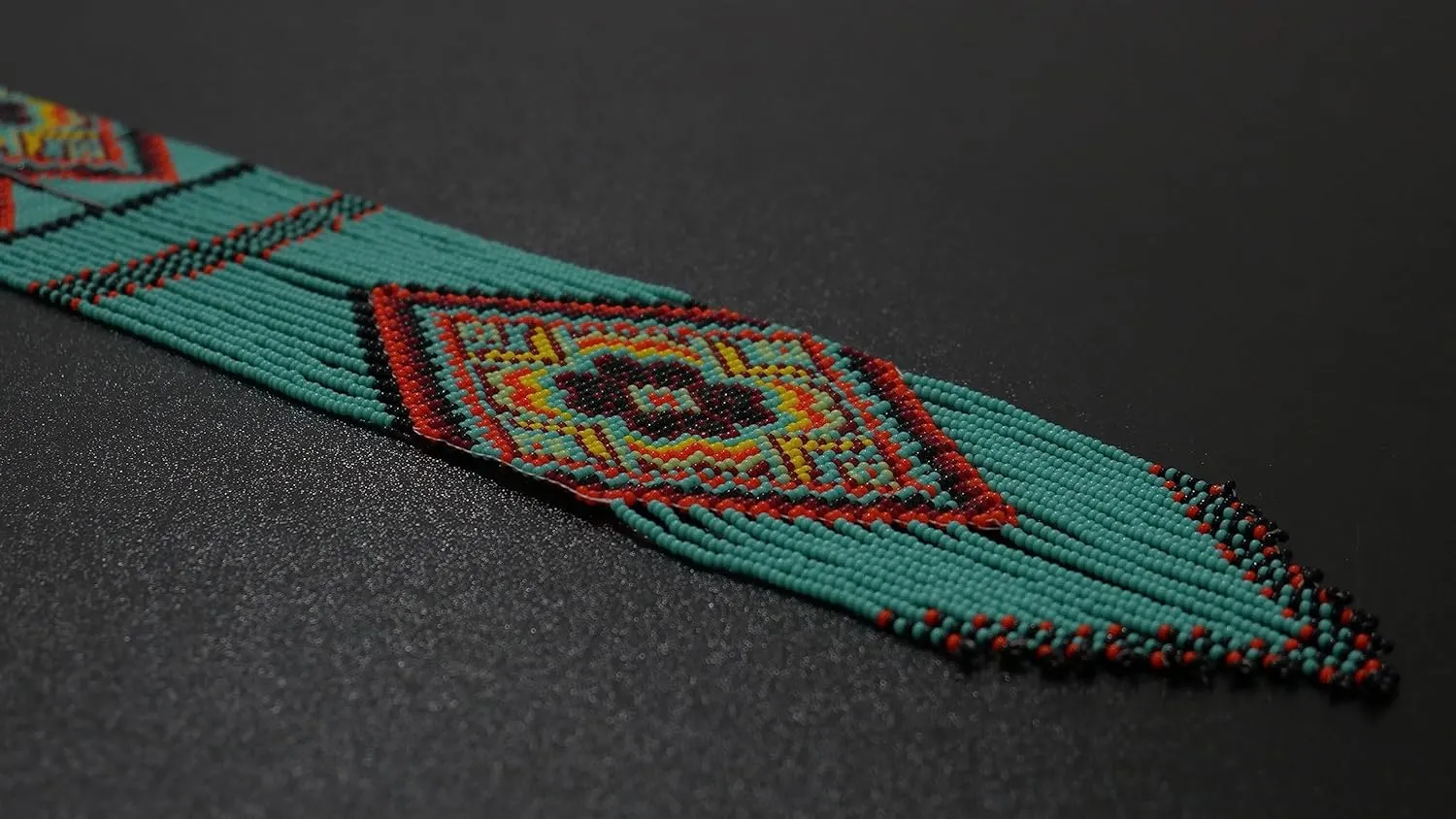 Handmade beaded Native native american style glass seed bead Necklace Collar de cuentas nativas al estilo mexicano de los artesanos regalos para mujeres