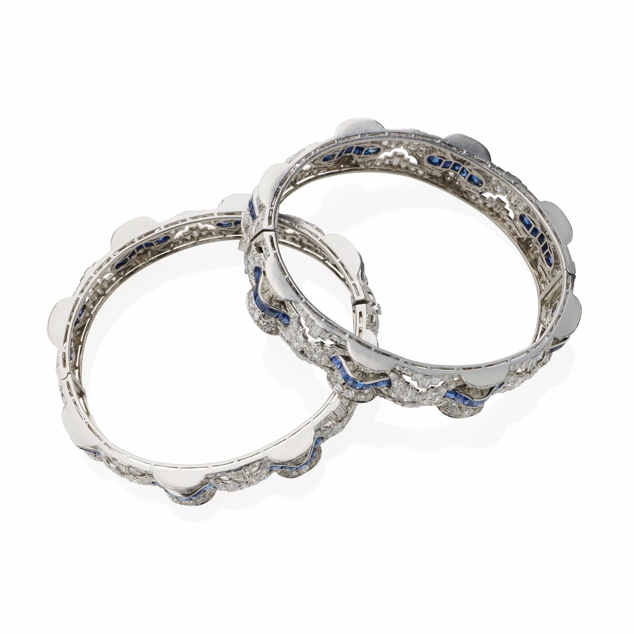 Henri Bloch Pair of Art Deco Bracelets