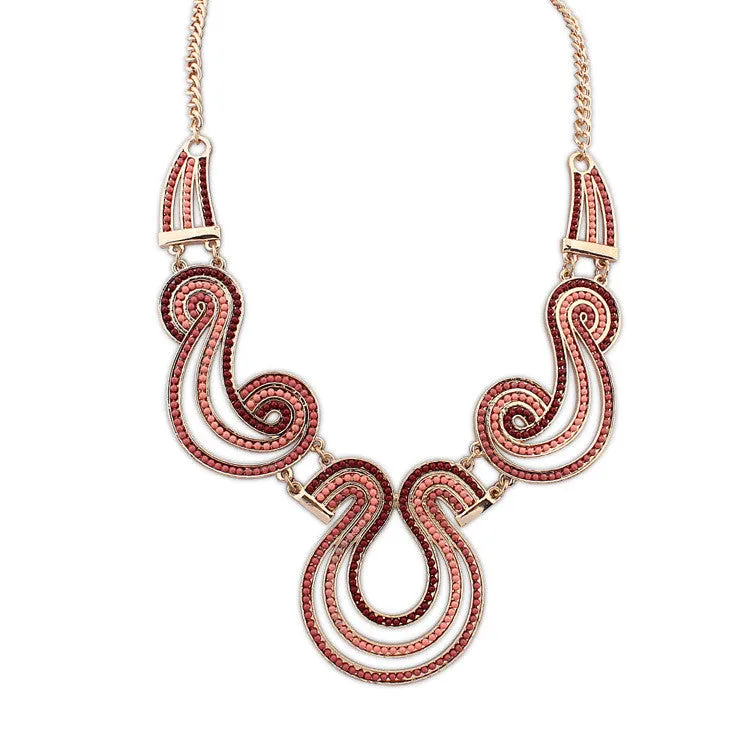 High Quality New Statement Choker Fashion Jewelry Western Style Collar Bohemian Nation Retro Beads Necklaces&Pendants