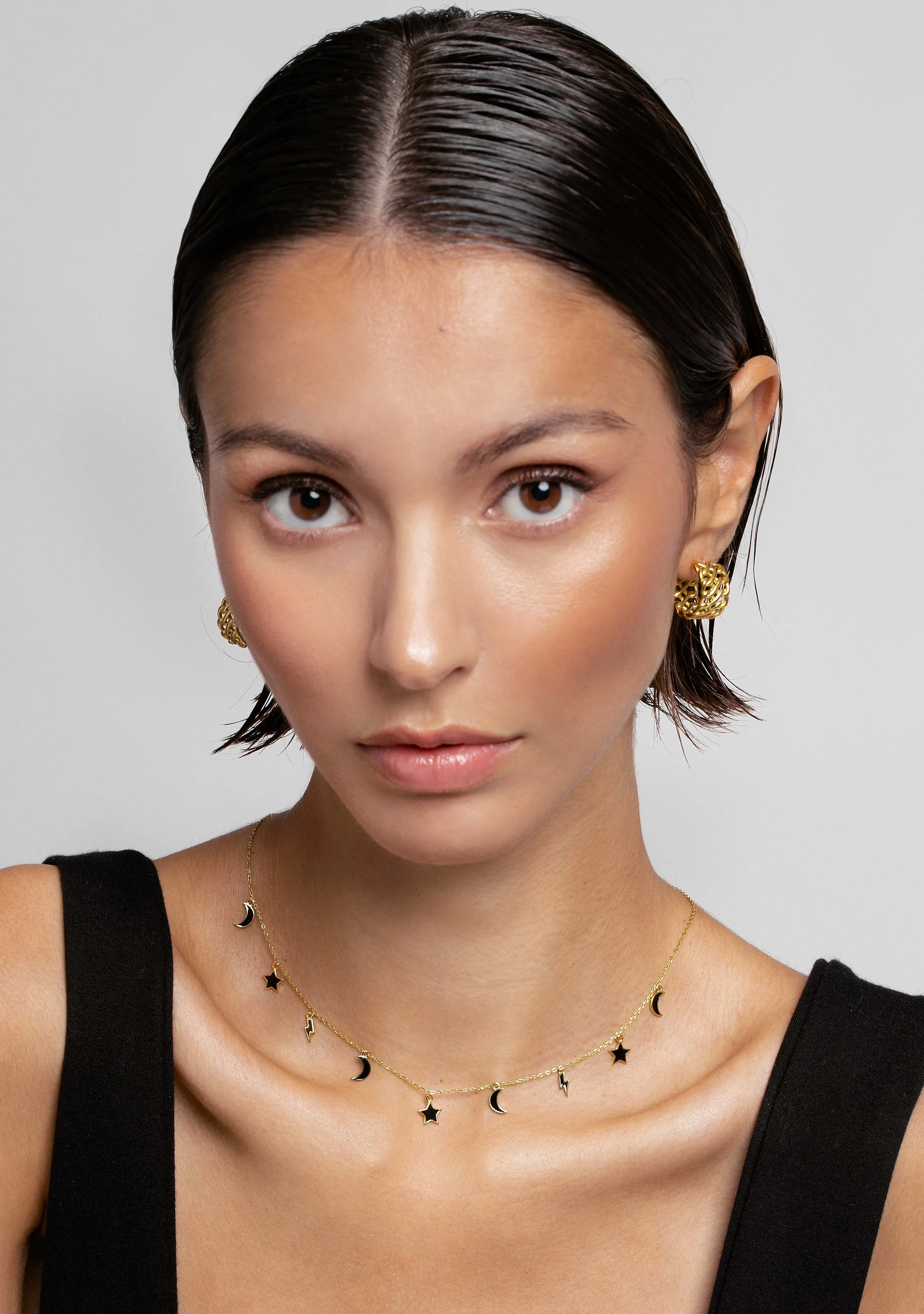 Hoop Earrings Tresser Gold