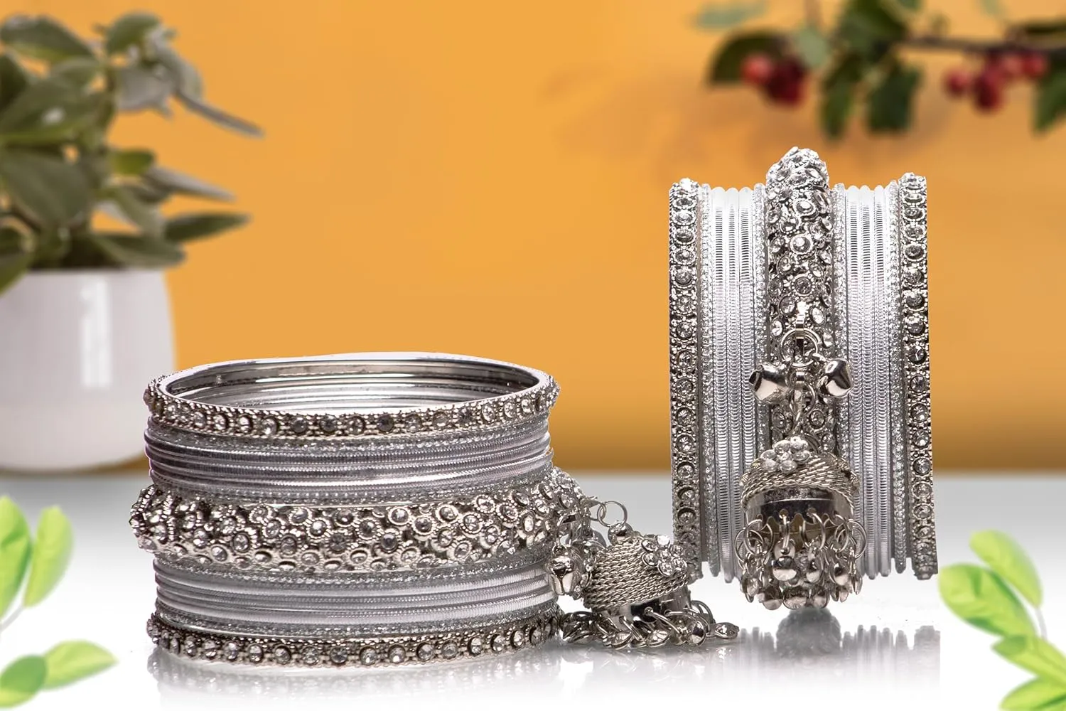 Indian Ethnic Partywear Handmade Bangles  Elegant Jewelry for Women, Perfect for Weddings, Festivals, and Everyday Wear