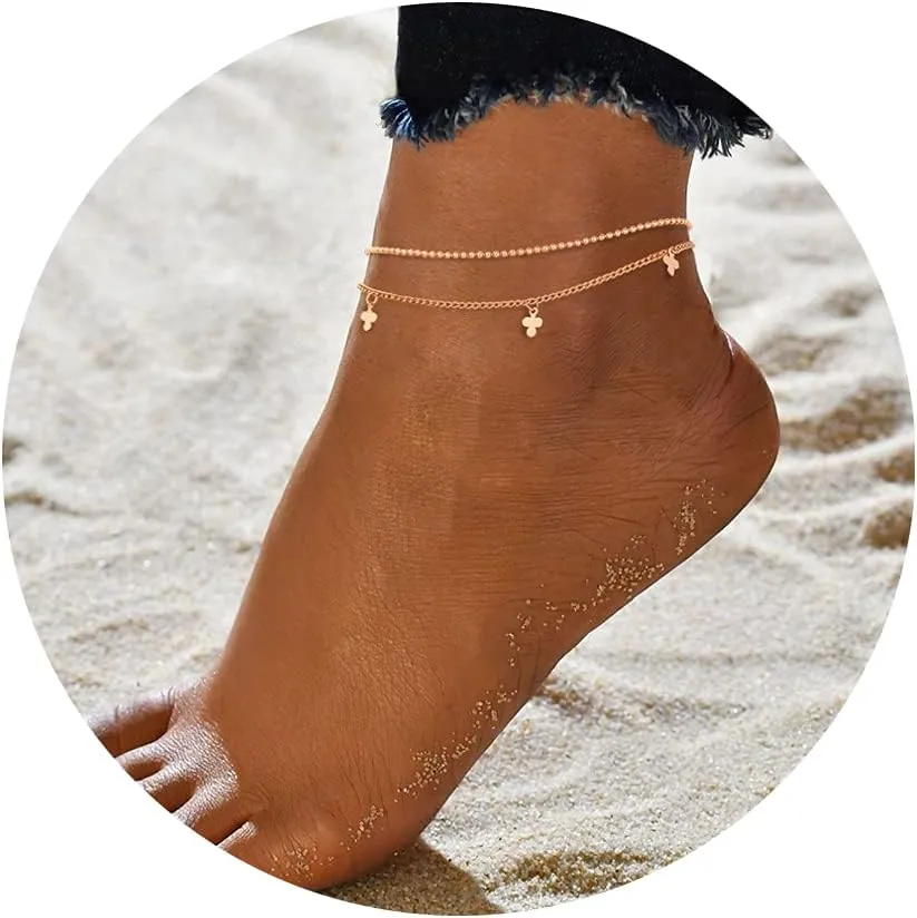Infinity Anklet Foot Chain Beach Jewelry Bohemian Anklet Layer Anklet Woman Jewelry