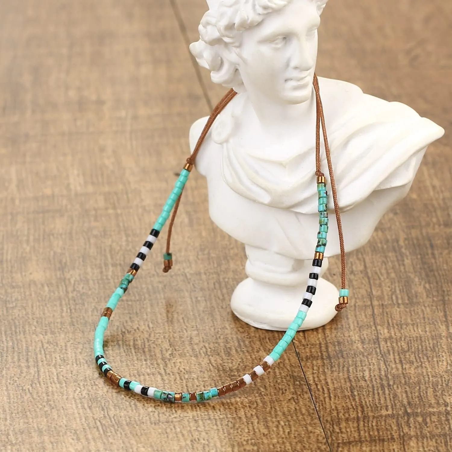 KELITCH Adjustable Color Miyuki Bead Bracelet Bohemian Friendship Bracelet Daily Wear Gift Preparation
