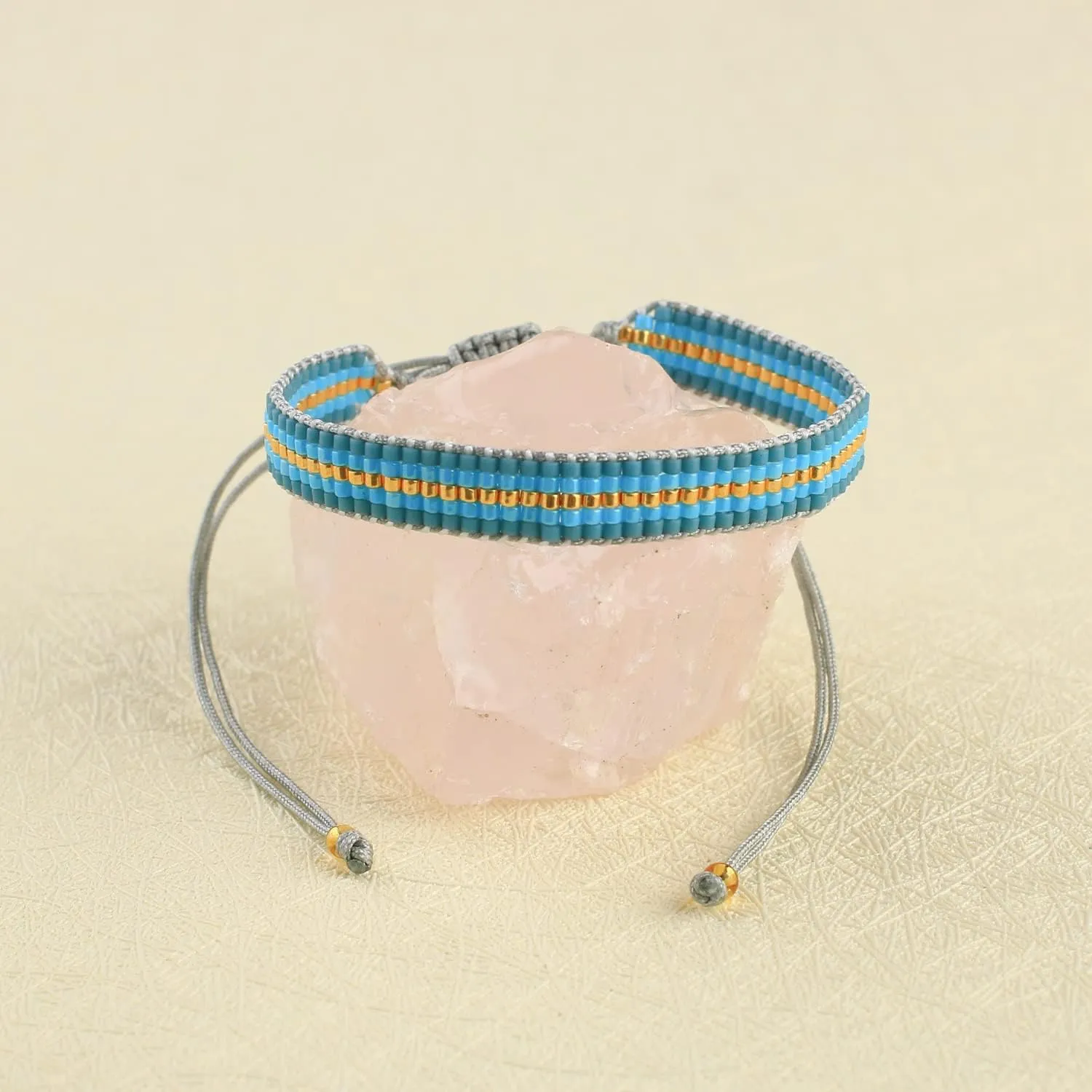 KELITCH Friendship Bracelets Miyuki Seed Beaded Bracelets Handmade Friendship Strand Tiny Bracelets