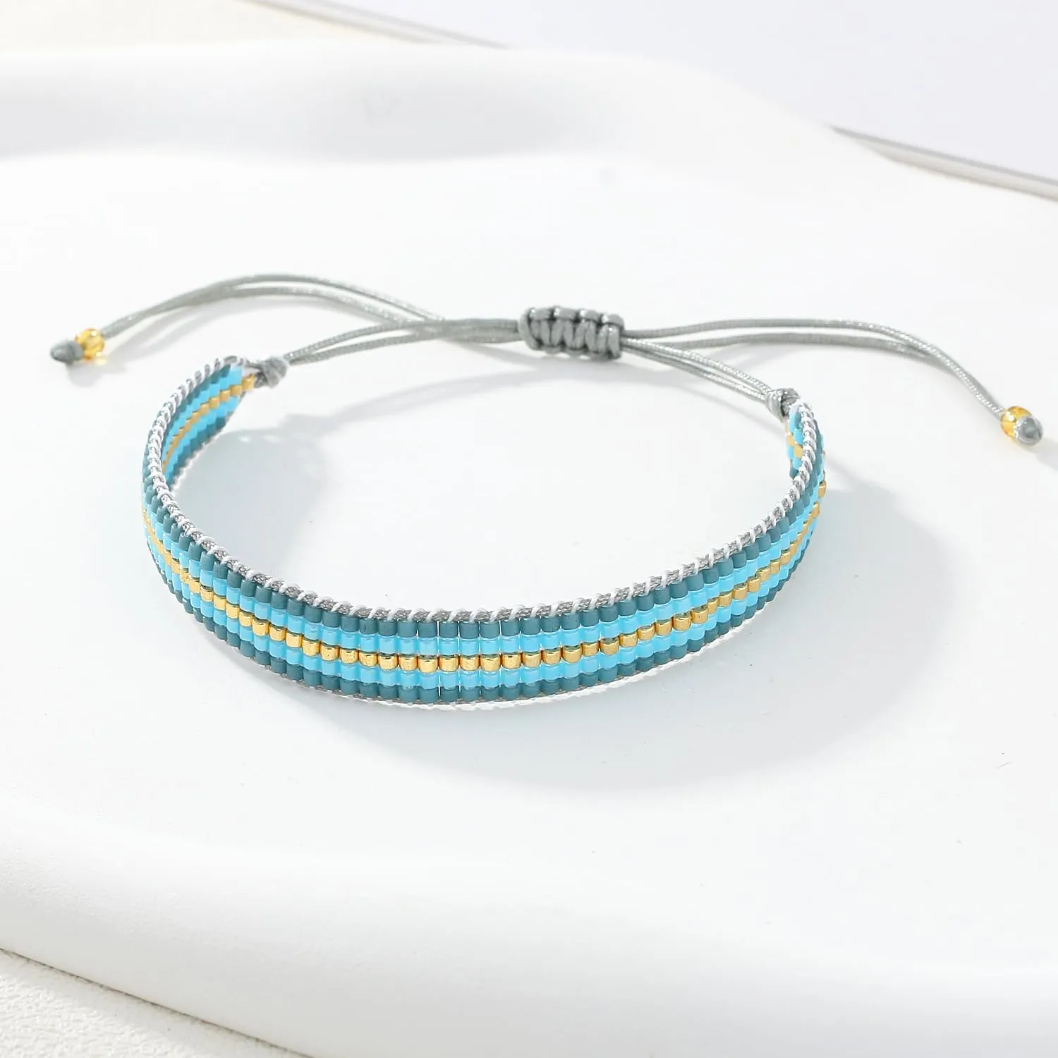 KELITCH Friendship Bracelets Miyuki Seed Beaded Bracelets Handmade Friendship Strand Tiny Bracelets