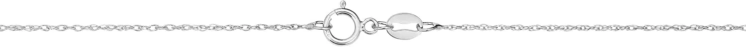 Kooljewelry Sterling Silver or Yellow Gold and Sterling Silver Rope Chain Necklace For Women (1.1 mm, 1.5 mm, 1.8 mm or 2.4 mm - Sizes from 14 to 30 inches long)