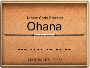 Lcherry Personalized Gift for Women Funny Morse Code Bracelet for Women Friendship Inspirational Gifts for Women