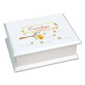 Lift Top Jewelry Box - Honey Bees