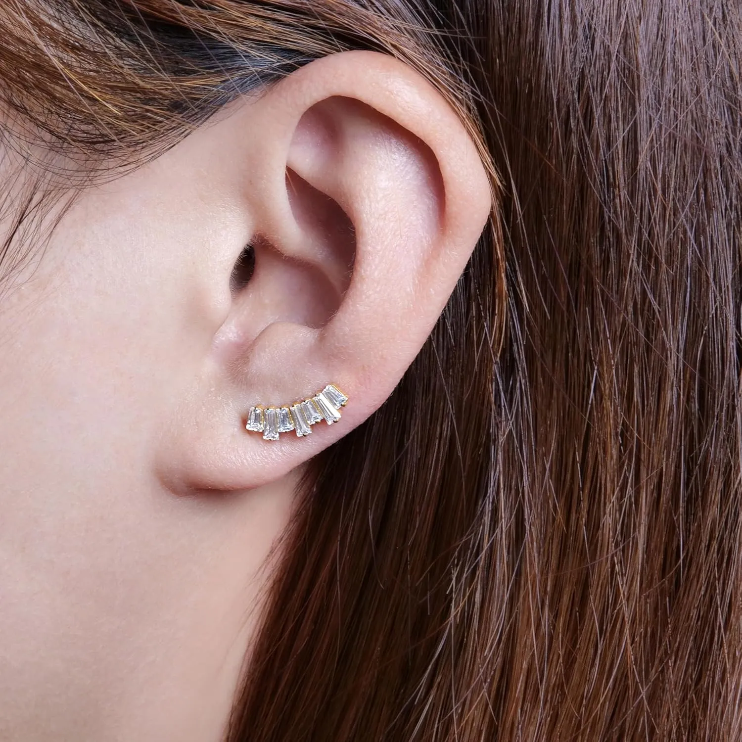 limerencia 20G Hypoallergenic Titanium Screw Back Earrings G23 Implant Grade F136 Piercing Post for Sensitive Ears Tragus Helix Cartilage