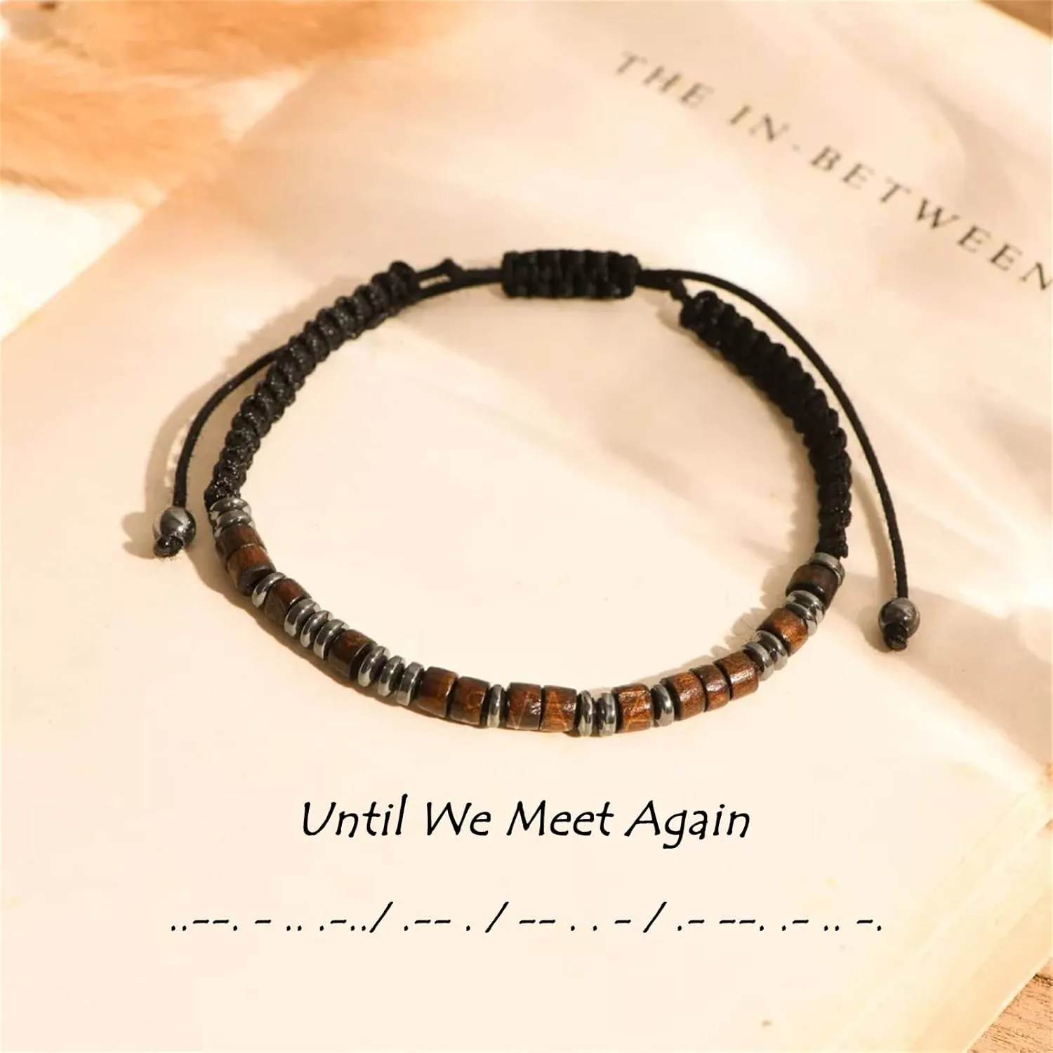 LINY Personalized Inspirational Gifts for Women Morse Code Bracelets for Women Funny Bracelet for Daughter Nephew Son Funny Gift for Women Family