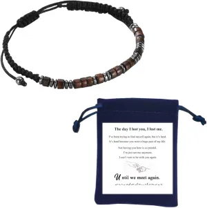 LINY Personalized Inspirational Gifts for Women Morse Code Bracelets for Women Funny Bracelet for Daughter Nephew Son Funny Gift for Women Family