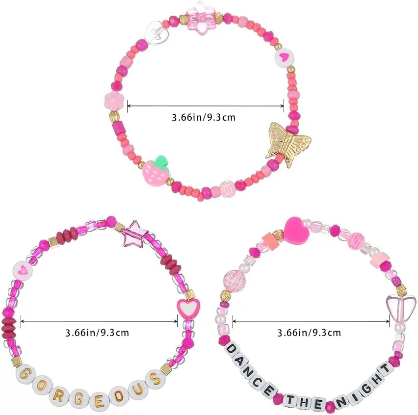 Madison Tyler Friendship Bracelets for Girls | Cute Bracelets for Women | Bracelet Set | Stretch Bracelets for Women | Preppy Set Bracelets