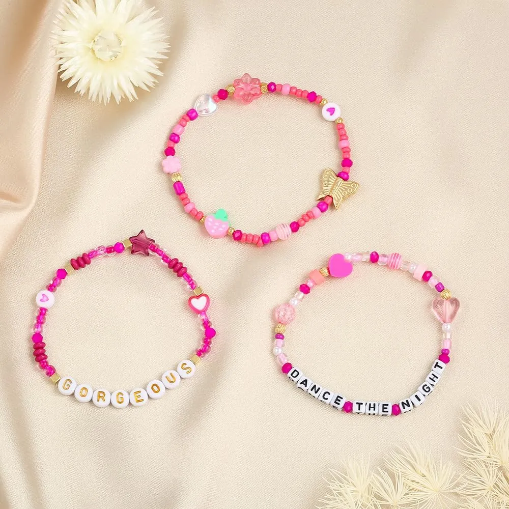 Madison Tyler Friendship Bracelets for Girls | Cute Bracelets for Women | Bracelet Set | Stretch Bracelets for Women | Preppy Set Bracelets