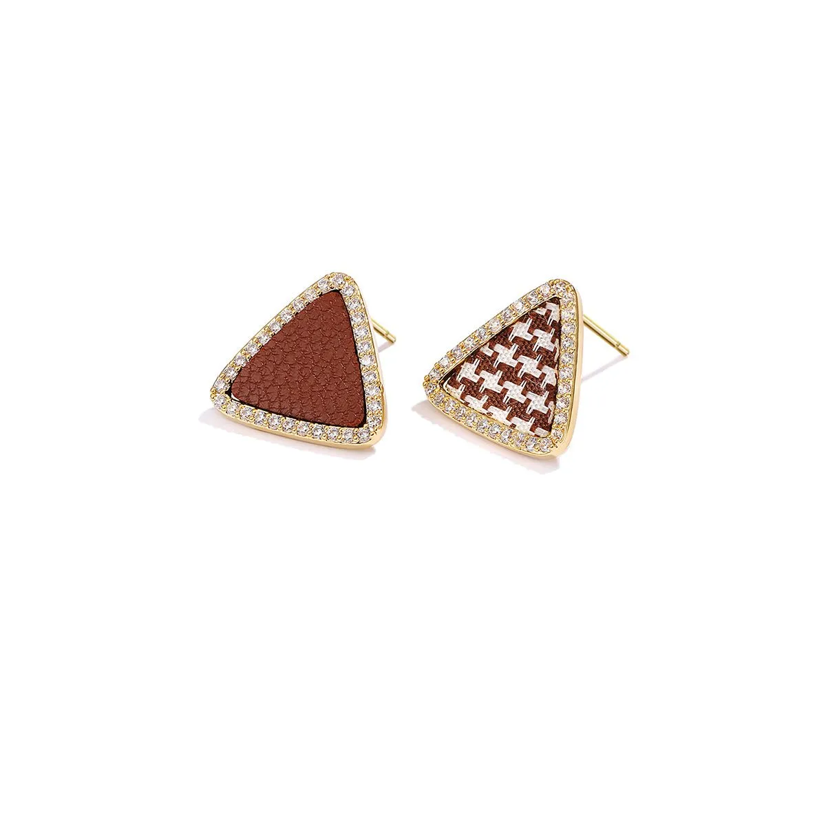 Magical Tweed Gold Earrings