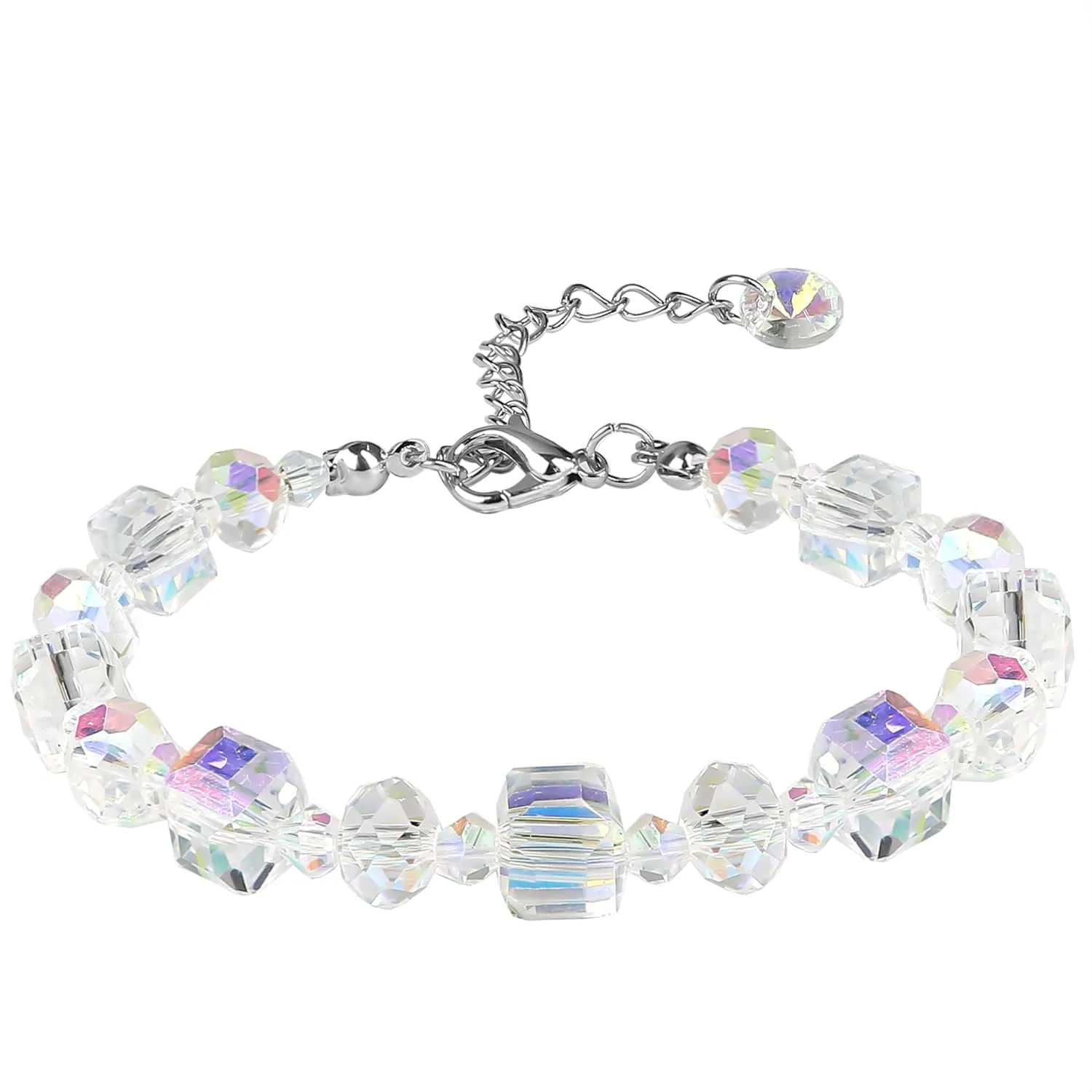 Marsrut Beautiful Romance_Auroras_Borealiss_Elementals Bracelet, Shiny Crystal Bracelet Jewelry Birthday Gift for Friends Lovers Christmas Birthday Gifts for Mom Wife